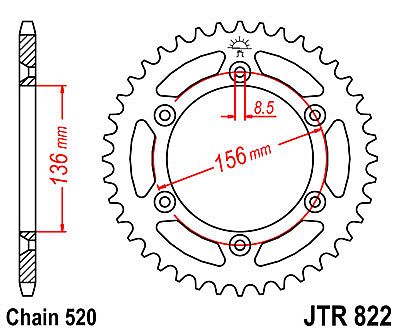 ΓΡΑΝΑΖΙ JT ΠΙΣΩ JTR822 51-52 ΔΟΝΤΙΑ