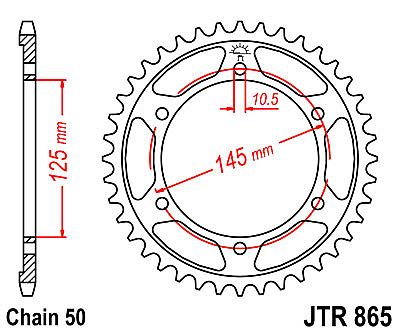 REAR SPROCKET JT JTR865 39 TEETH