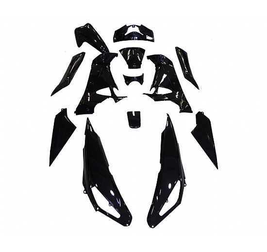 FAIRING KIT BLACK HONDA INNOVA 125I 13 PIECES