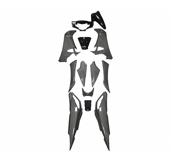 FAIRING KIT BLACK - GREY HONDA INNOVA 125I 13 PIECES