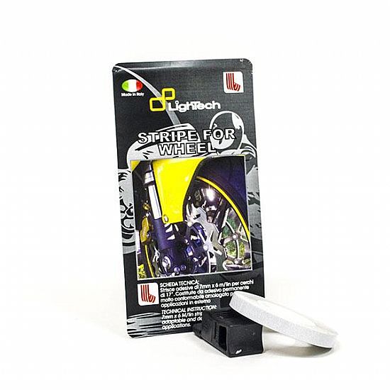 LIGHTECH RACING WHEEL STICKER WHITE