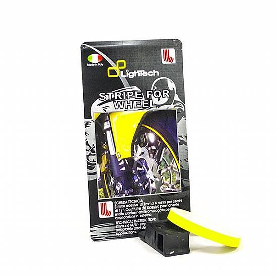 WHEEL STICKER LIGHTECH RACING YELLOW