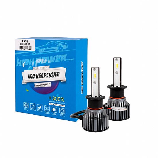 ΣΕΤ ΛΑΜΠΕΣ LED MTECH H1 12>24V 6.500K 5.000LM 50W CSP1860 +300% 2 ΤΕΜ.