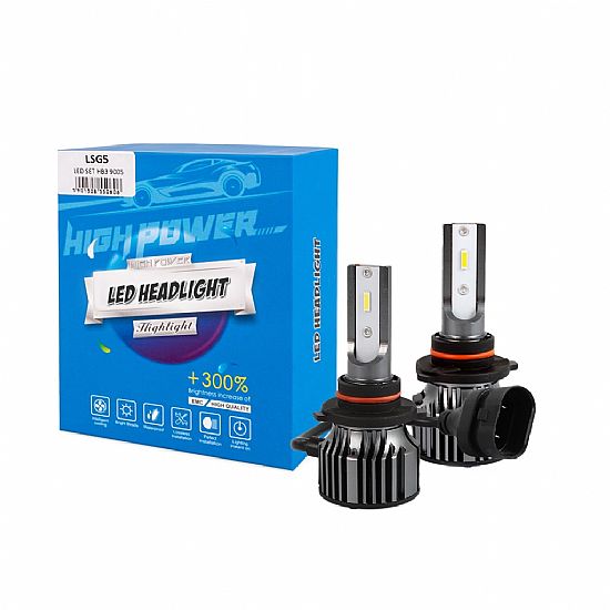 ΛΑΜΠΕΣ ΣΕΤ LED M-TECH HΒ3 9005 12>24V 6.500K 5.000LM 50W +300% KIT 2 ΤΕΜ.