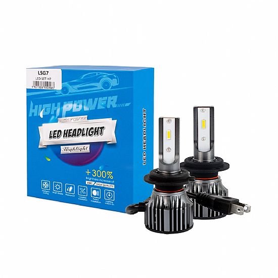 ΣΕΤ ΛΑΜΠΕΣ LED MTECH H7  12>24V 6.500K 6.400LM 50W 2 ΤΕΜ.