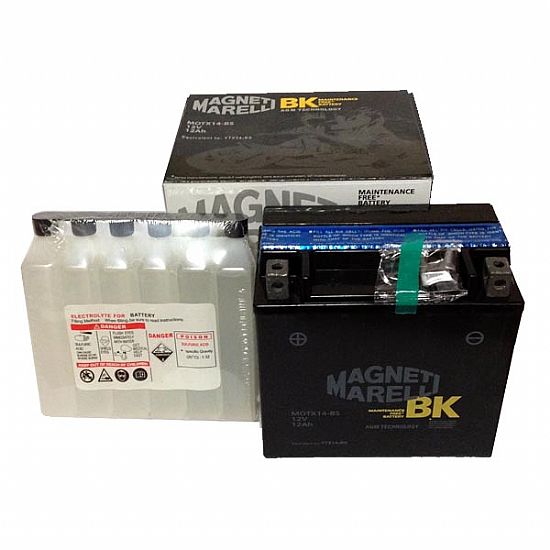 ΜΠΑΤΑΡΙΑ ΜΟΤΟΣΥΚΛΕΤΑΣ MAGNETI-MARELLI MOTX14-BS (YTX14-BS)