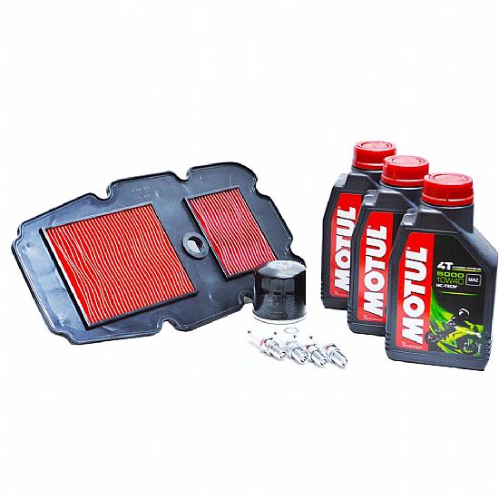 SERVICE PACKET MOTUL 5000 & AIR FILTER HONDA TRANSALP650