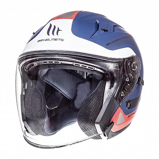 ΜΤ HELMETS AVENUE SV CROSSROAD WHITE DARK BLUE WHITE