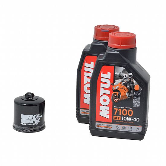 K&N Oil Change Kit MOTUL 7100 10w-40 ΚΝ303 2L Kawasaki Versys 650