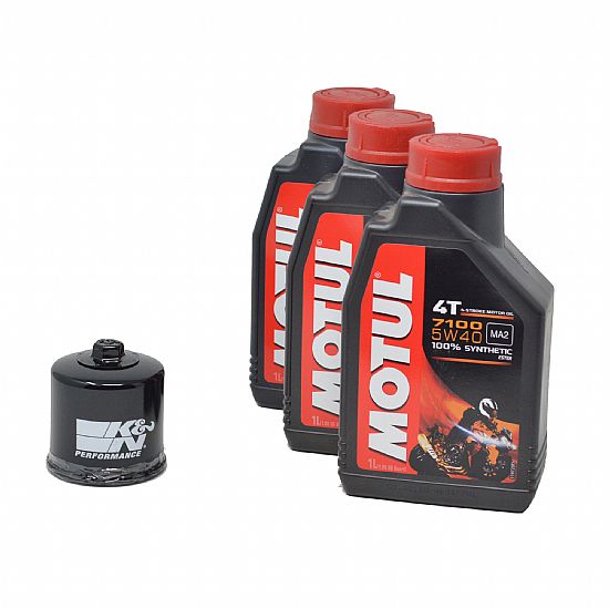 K&N OIL CHANGE KIT MOTUL 7100 5W-40 ΚΝ160 3L
