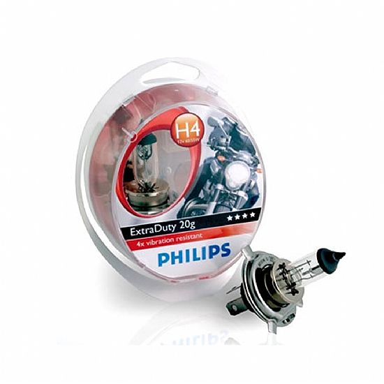 PHILIPS H4 12V60-55W EXTRA DUTY MOTO 20G