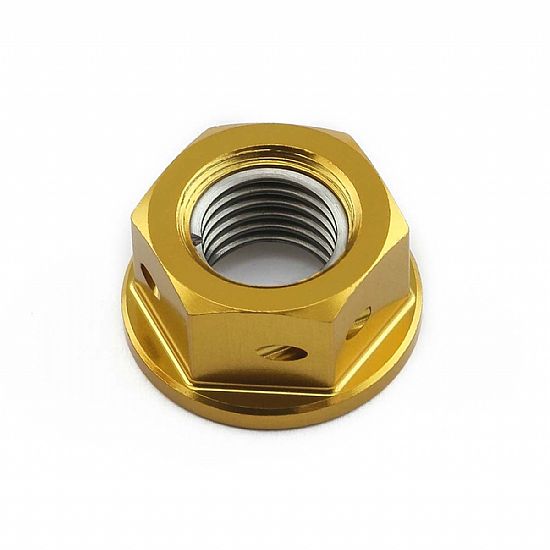 PRO-BOLT ΠΑΞΙΜΑΔΙ ΔΙΑΤΡΗΤΟ ΓΙΑ ΓΡΑΝΑΖΙΑ M10X(1.25MM) ΧΡΥΣΟ