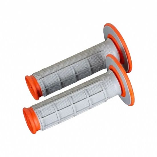 GRIPS RENTHAL DUAL COMPOUND FOR MX/ENDURO USE ORANGE-GREY