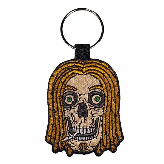 SKULL RASTA KEY RING