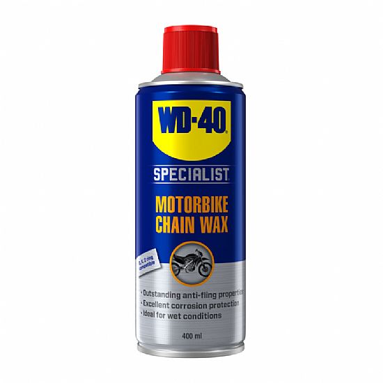 WD40 MOTORBIKE CHAIN WAX 400ML