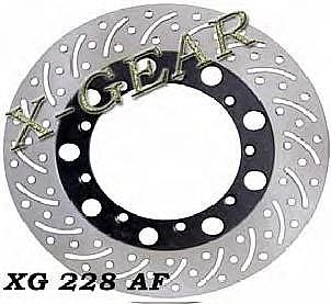 ΔΙΣΚΟΠΛΑΚΑ ΕΜΠΡΟΣ X-GEAR  KAWASAKI KLE 250 ANHELO 93 / KLR 650