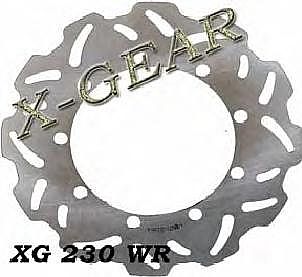 ΔΙΣΚΟΠΛΑΚΑ ΕΜΠΡΟΣ X-GEAR KAWASAKI KLR 250 R D2 D11 84-00 / KMX 200 89-92