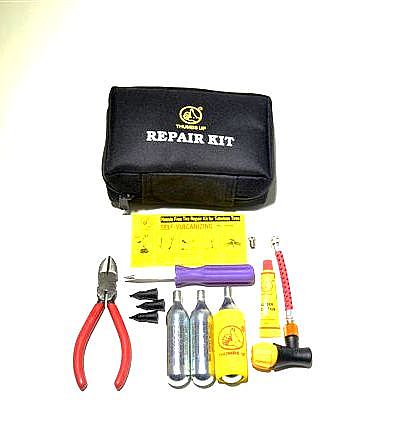 REPAIR KIT FOR TUBLESS TIRES WITH BOTLE C02 & ADAPTΟRS