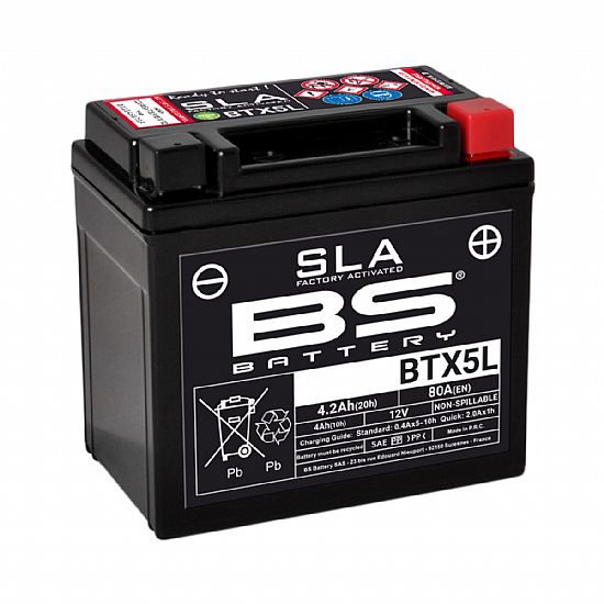 BS BATTERY BTX5L(YTX5L-BS)  SLA