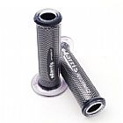 GRIPS MOTORCYCLE HARRI'S STRADA 120MM CARBON-SILVER  