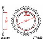 REAR SPROCKET JT JTR859 46 TEETH